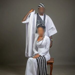 Pagne Tissé "Aurore Béninoise" - Tissu Blanc & Noir Épuré pour Mode Africaine