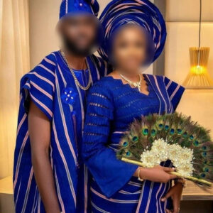 Pagne Tissé Africain "Azul Royal" - Tissu Béninois Traditionnel Bleu pour Cérémonie